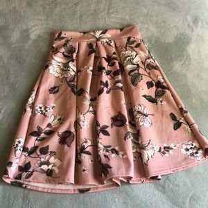 Floral midi skirt